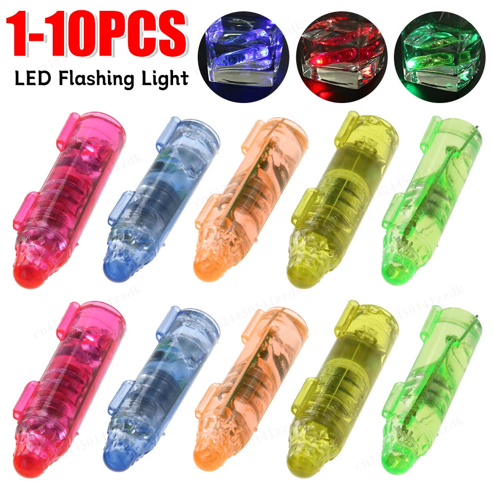 blinking light fishing lures 1-10PCS Underwater Mini Fish Attraction Indicator Lure LED Flashing Li –  Open Sky Supplies