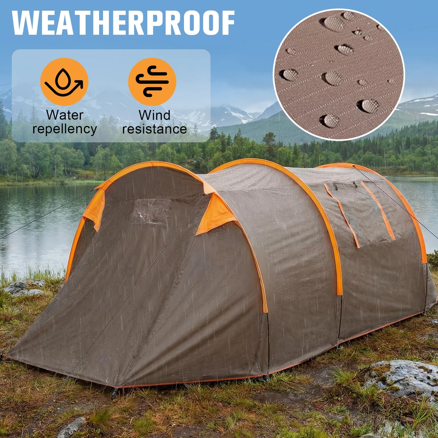 rain proof backpacking tent Oxford 2-Person Backpacking Tent Windproof Lightweight Tent Rainproof – Open Sky Supplies