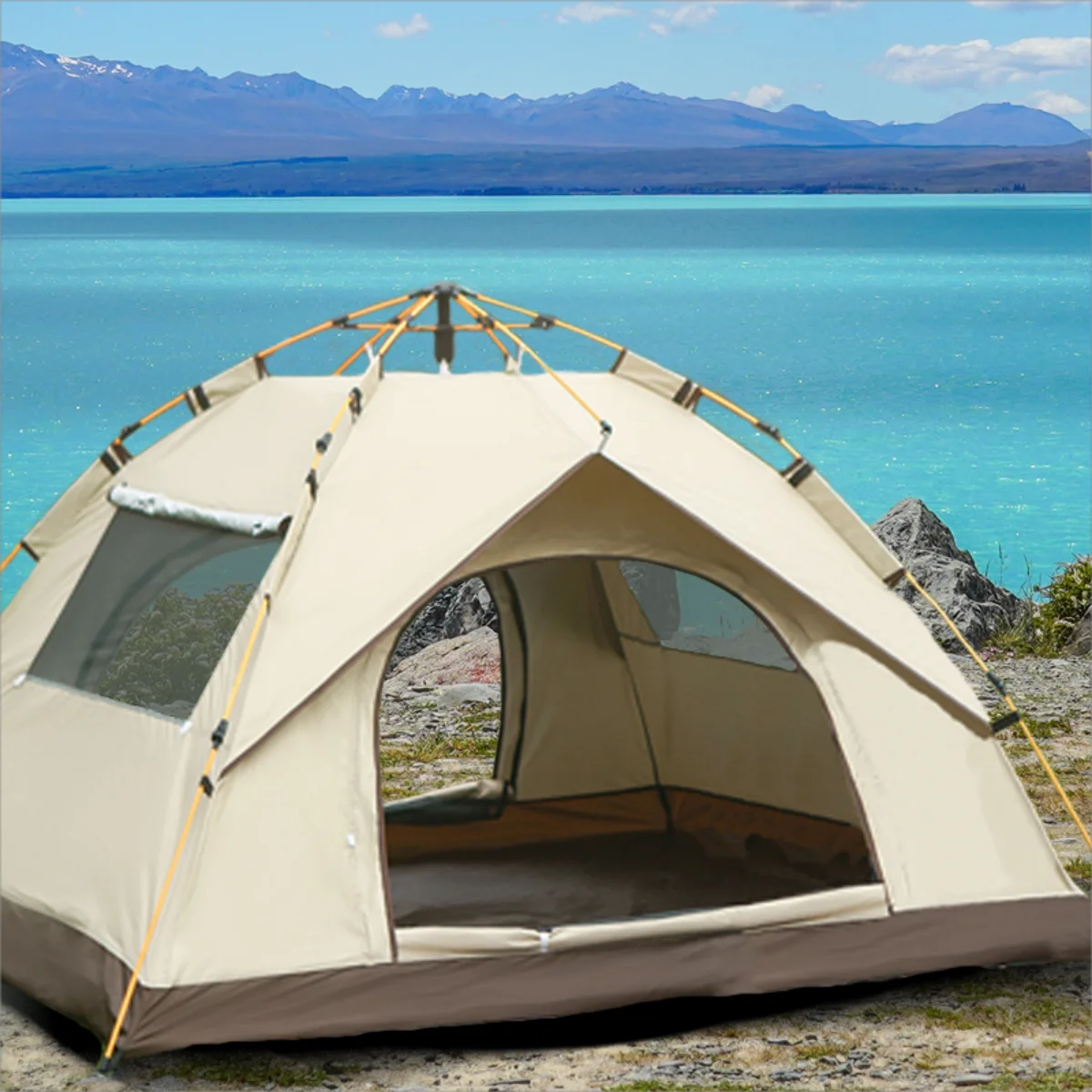 reactive outdoor tent Outdoor shelter Sunshade Self-driving Travel Camping Tent Reactive out – Open Sky Supplies