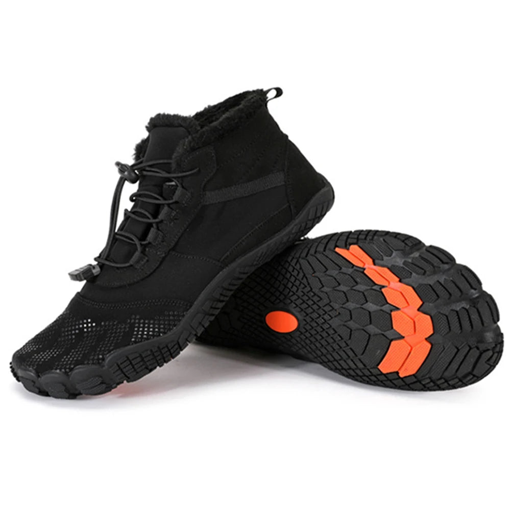 Women Men Winter Booties Warm Outdoor Work Shoes Anti-Slip Male Snow Boots Ankle Shoes for Trekking Climbing Working