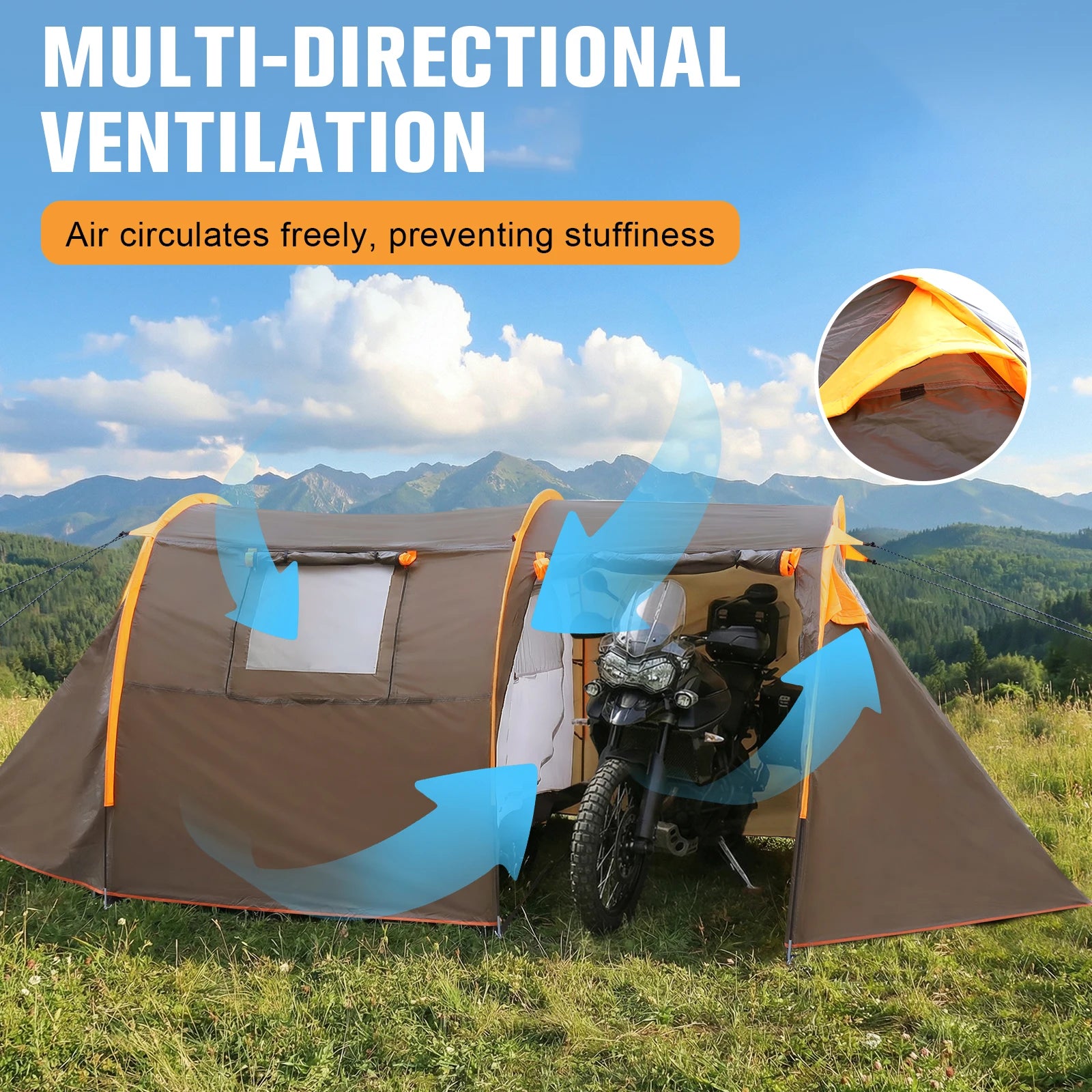 rain proof backpacking tent Oxford 2-Person Backpacking Tent Windproof Lightweight Tent Rainproof